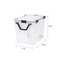 IRIS USA 4 Pack 106qt WEATHERPRO Wheeled Plastic Storage Bin with Seal Latching Lid and 6 Buckles, Pull Handle